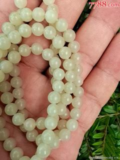 和田玉项链108粒